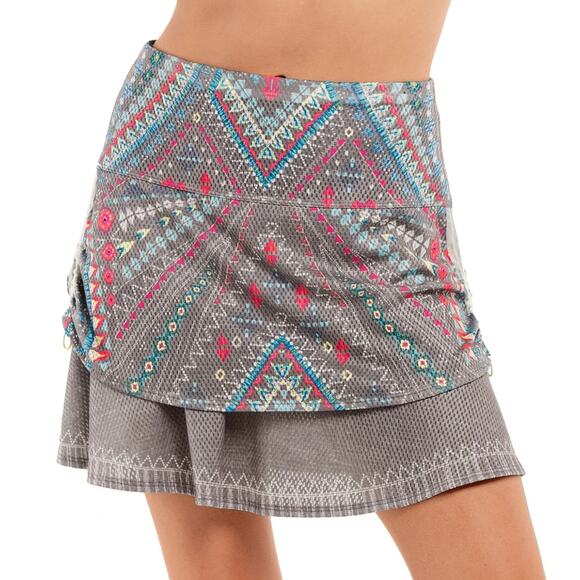 Lucky in Love Desert Vibes Ruched Skort Tennis Golf Athletic Active XL - Picture 3 of 7